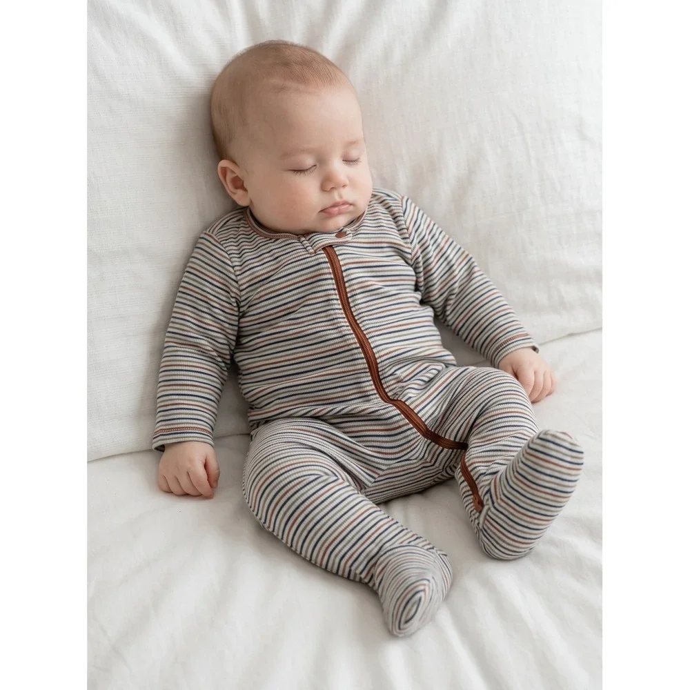 Carter's Just One You Ribbed Striped Footed Sleeper 9M